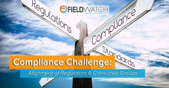 A road sign depiction of the crossroads between compliance, regulations, actions and standards. Compliance Challenge: Alignment of Regulators & Consumer Groups