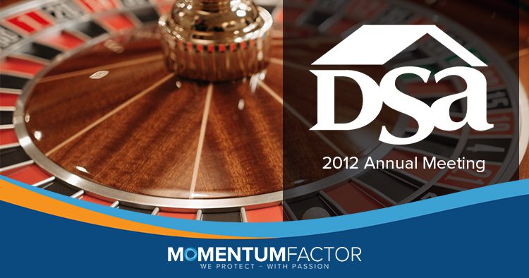 Momentum Factor Vegas-Themed Booth at 2012 DSA Annual Meeting